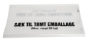 Folde plastsæk